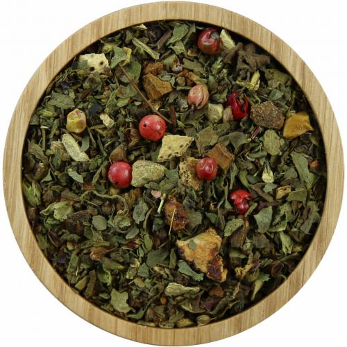Ayurvedisch Tulsi Orange Ingwer - Menge: 100 g - Variante: mit Teedose