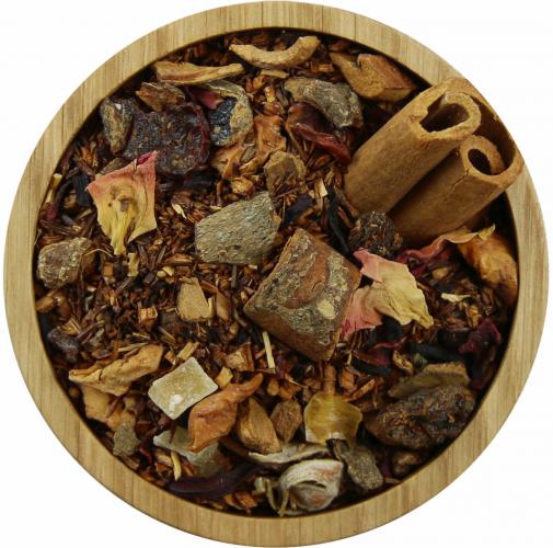 Rooibos Zimt Pflaume - Menge: 100 g - Variante: mit Teedose