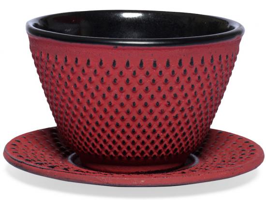 Arare Teeschale Set - Farbe: rot