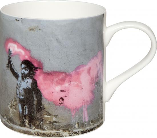 Young refugee in... by Banksy Becher