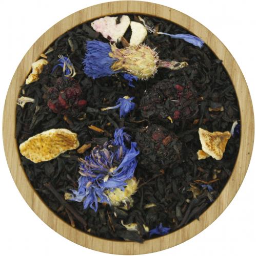 Ostfriesischer Brombeer-Karamell Tee BIO - Menge: 100 g - Variante: mit Teedose