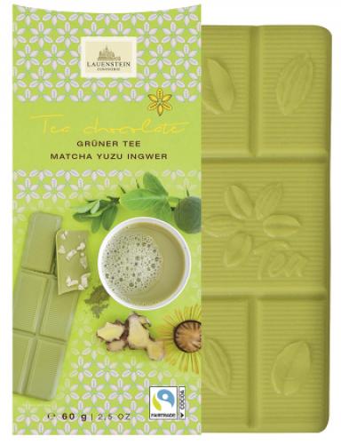 Gr�ner Tee Matcha-Yuzu-Ingwer Teeschokolade
