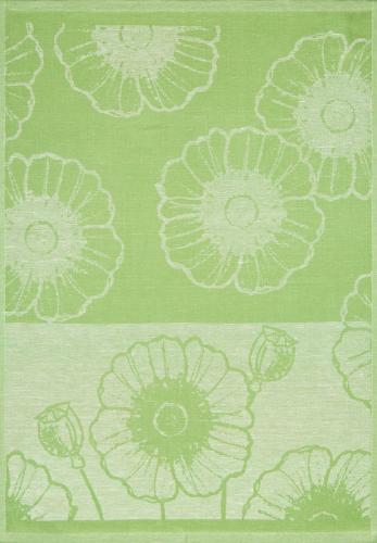 Mohnfeld Jacquard-Geschirrtuch Hellgr�n