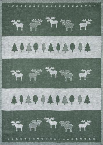 Elchreihe Jacquard-Geschirrtuch Gr�n
