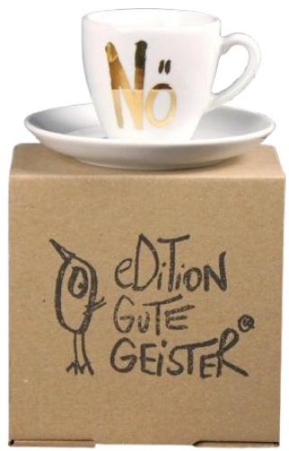 N� gold Espressotasse mit Untertasse