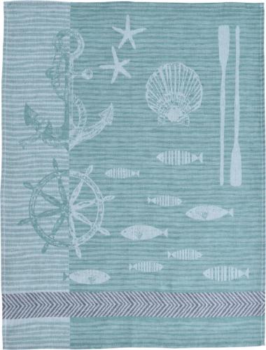 Nautica Geschirrtuch aqua 50 x 70 cm