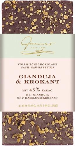 Gianduja und Krokant Schokolade