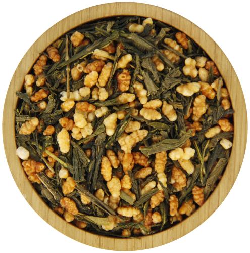 Japan Genmaicha Ponpon - Menge: 100 g - Variante: mit Teedose